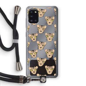 Tijger: Samsung Galaxy A31 Transparant Hoesje met koord