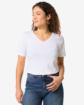 HEMA Dames T-shirt jersey essentials wit (wit)