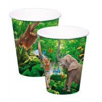 Safari Party Bekers 250ml - 8 stuks