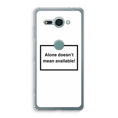 Alone: Sony Xperia XZ2 Compact Transparant Hoesje