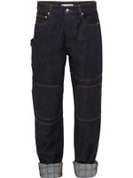 JW Anderson jean droit à design à empiècements - Bleu