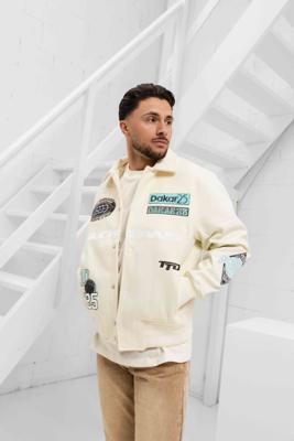 Black Bananas Desert Race Varsity Jack Heren Beige - Maat XS - Kleur: Beige | Soccerfanshop