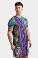Carlo Colucci C3447 661 T-Shirt Heren - Maat XS - Kleur: ZwartGeelGroenBlauwRoze | Soccerfanshop