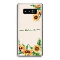 Zonnebloemen: Samsung Galaxy Note 8 Transparant Hoesje