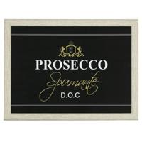 Schootkussen Prosecco zwart 43x33x9cm