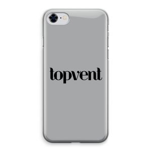 Topvent Grijs Zwart: iPhone 8 Transparant Hoesje