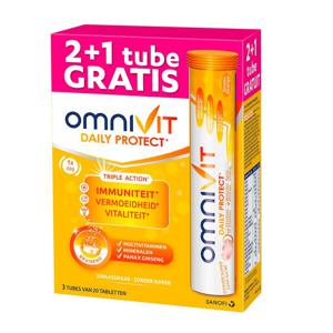 Omnivit Daily Protect Bruistabletten 2+1 tubes Gratis