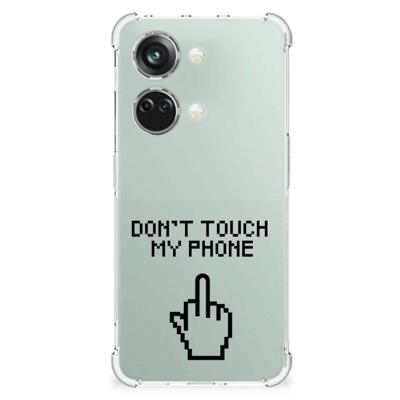 OnePlus Nord 3 Anti Shock Case Finger Don't Touch My Phone OnePlus Nord 3 Anti Shock Case Finger Don't Touch My Phone
