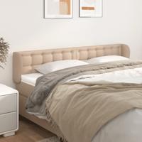 Hoofdbord met randen 163x23x78/88 cm kunstleer cappuccinokleur