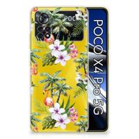 Xiaomi Poco X4 Pro 5G | TPU Hoesje | Flamingo Palms