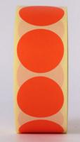 Sluitzegel / sticker / etiket rond 35mm 2000 stuks ORANJE