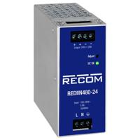 RECOM REDIIN480-24 DIN-rail netvoeding 24 V 20 A 480 W Aantal uitgangen: 1 x Inhoud: 1 stuk(s)