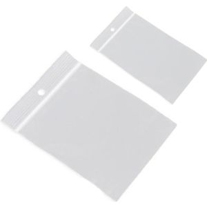 200x Plastic zakjes met gripsluiting 70 x 100 mm en 40 x 60 mm   -