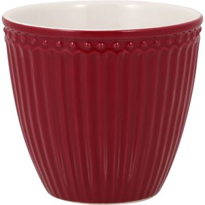 GreenGate Beker (Latte Cup) Alice claret red 300 ml - Ø 10 cm