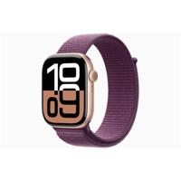 Apple Watch Series 10 GPS 46mm Aluminium Case met Plum Sport Loop Smartwatch Roze