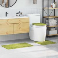 Antislip Badmat Set 3 pcs Groen PP