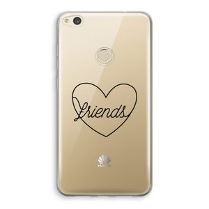 Friends heart black: Huawei Ascend P8 Lite (2017) Transparant Hoesje