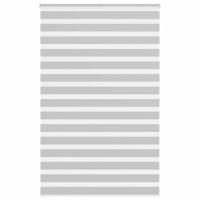 VidaXL Zebra rolgordijn 140x200 cm stofbreedte 135,9 cm lichtgrijs