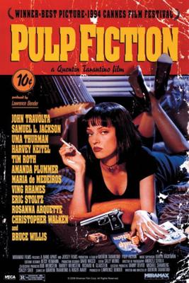 Poster Pulp Fiction Uma on Bed 61x91,5cm