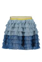 Like Flo Meisjes rok ruffel - Ice blauw