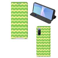 Sony Xperia 10 III | Hoesje met Magneet | Waves Green