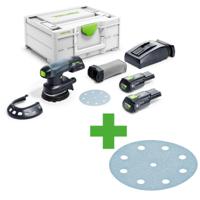Festool ETSC 125 3,0 I-Plus Accu Excenterschuurmachine 18V 3.0Ah in Systainer - 577694