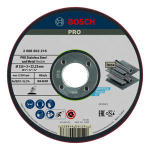 Bosch Accessoires Semiflexibele afbraamschijf WA 46 BF, 125 mm, 22,23 mm, 3,0 mm 1st - 2608602218