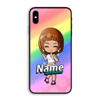 Chibi Maker vrouw: iPhone XS Max Biologisch afbreekbaar hoesje