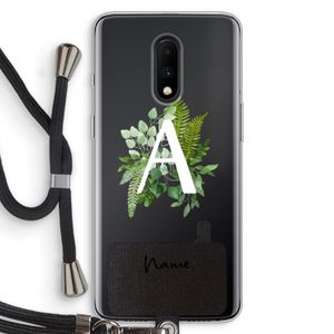 Green Brush: OnePlus 7 Transparant Hoesje met koord