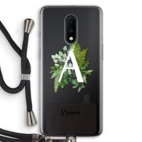 Green Brush: OnePlus 7 Transparant Hoesje met koord
