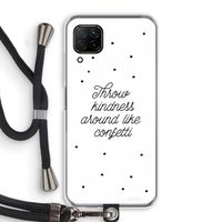 Confetti: Huawei P40 Lite Transparant Hoesje met koord