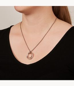 Fossil JF01301791 halsketting Matineeketting Vrouw Roestvrijstaal