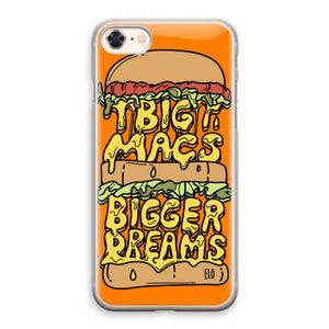 Big Macs Bigger Dreams: iPhone 8 Transparant Hoesje