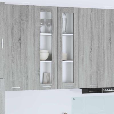 Hangkast Riga Grijs Sonoma 60 x 31 x 100 cm Bewerkt hout Hangkast Riga Grijs Sonoma 60 x 31 x 100 cm Bewerkt hout