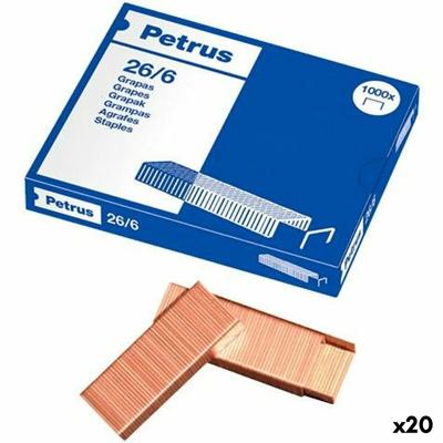 Nietjes Petrus 26/6 6 mm 1000 Onderdelen (20 Stuks)