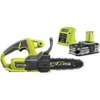 Compact draadloze kettingzaag 18V ryobi One+ - gids 20 cm - geleverd met 1 lithiumbatterij+ 2,5 AH en 1 lader 1,5 a
