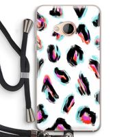 Cheetah color: HTC U Play Transparant Hoesje met koord