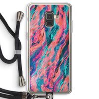 Electric Times: Samsung Galaxy A8 (2018) Transparant Hoesje met koord