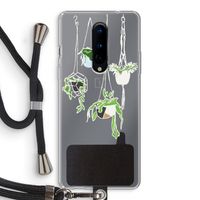 Hang In There: OnePlus 8 Transparant Hoesje met koord