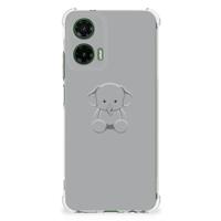Motorola Moto G35 Stevig | Bumper Hoesje | Grijs Baby Olifant