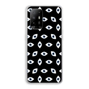 Eyes pattern: Oppo A95 5G Transparant Hoesje