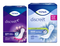 TENA Discreet Extra Verband + Discreet Maxi Night -