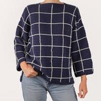 Checkered Sweater S 059 haakpakket