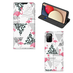 Samsung Galaxy M02s | A02s Hoesje maken Flamingo Triangle