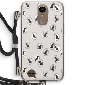 Miauw: LG K10 (2017) Transparant Hoesje met koord