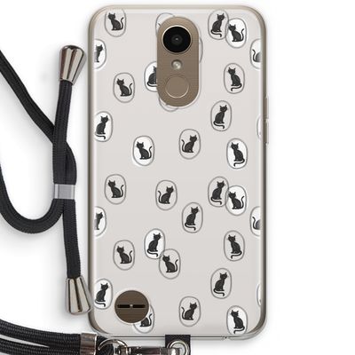Miauw: LG K10 (2017) Transparant Hoesje met koord
