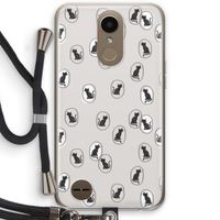 Miauw: LG K10 (2017) Transparant Hoesje met koord