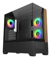 Cooler Master Elite 690 Wood zwart