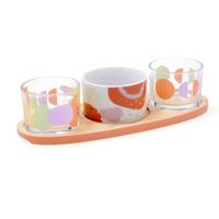 Serveerset Quid Kaleido Multicolour Hout 25 x 10 x 5,5 cm (4 Onderdelen)