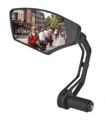 Mirage spiegel barend first class,dimmend glas, zwart, links